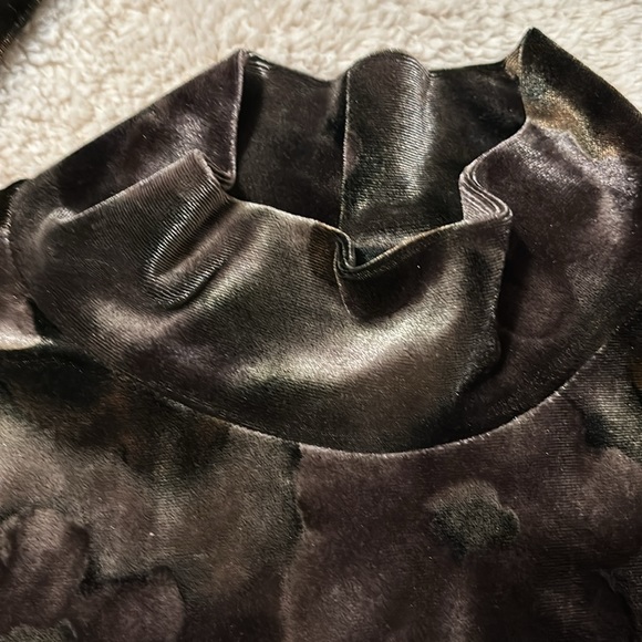 Vintage edin Velvet Long Sleeve Blouse - Picture 3 of 10